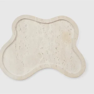 Fleur tray travertine Dekor
