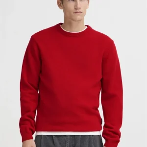 Karl Lambswool Crew Neck Knit Rød