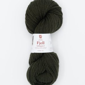 Fjell sokkegarn 3, mørk olivengrønn