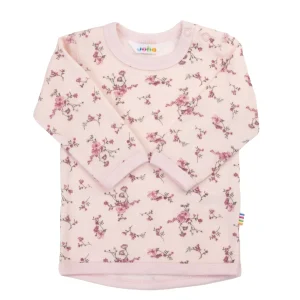 Joha - Trøye i ull/bambus «Flora» Lys rosa