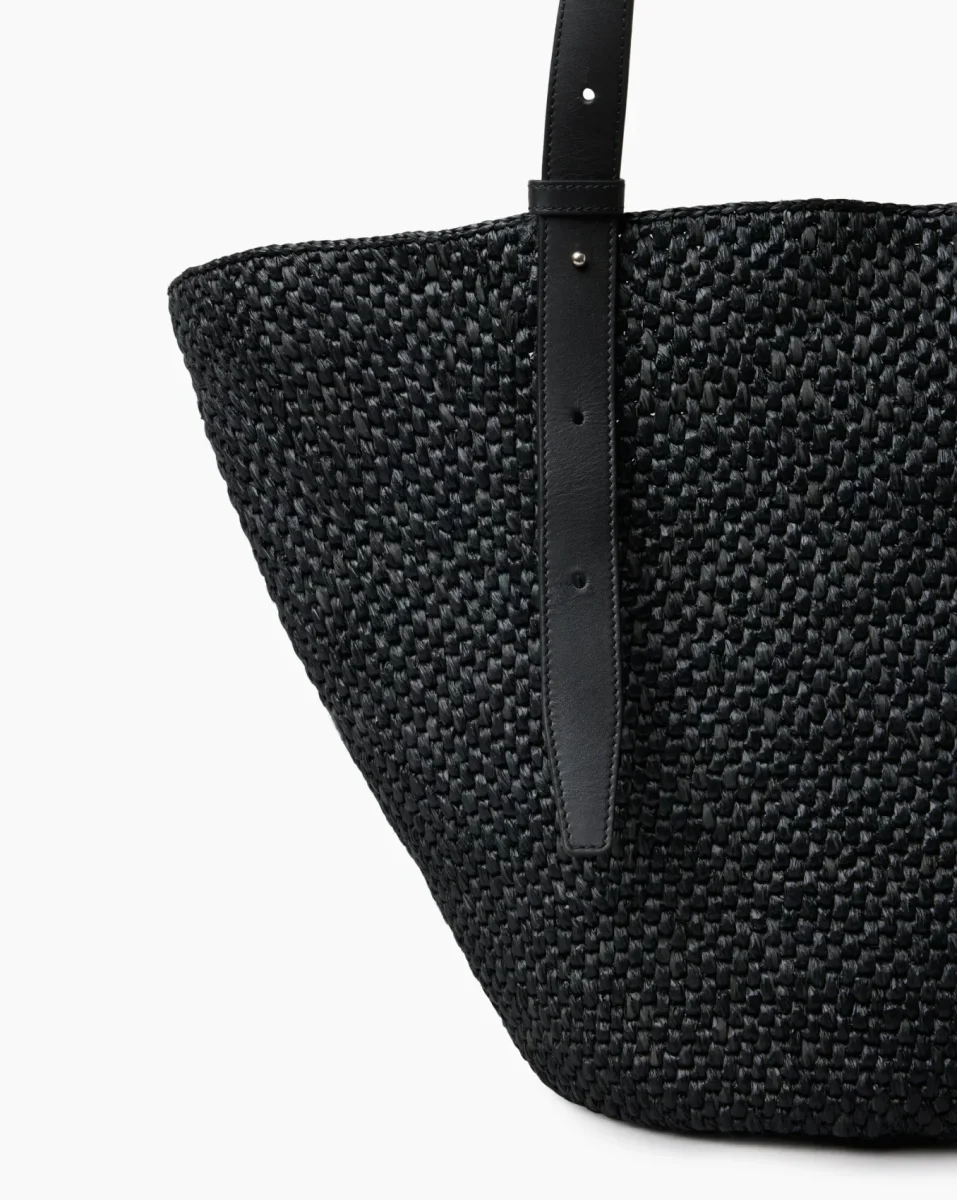 The Bianca Raffia Bag Large Black Vesker - Image 4