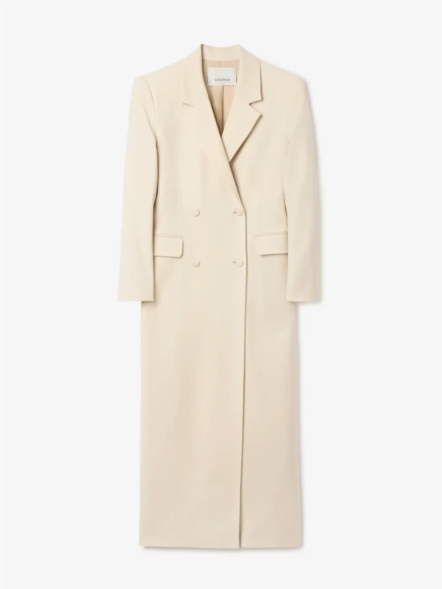Blazere | Long Tailored Blazer Sand Beige - Image 6