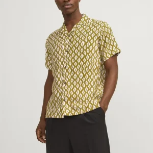 Lincoln Print Resort Shirt Grønn