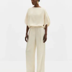 Bluser | Havanna Boat-Neck Puff-Sleeve Blouse