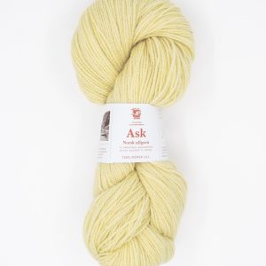 Ask ullgarn, lys gul