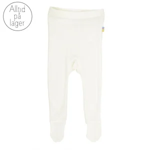 Joha - Leggings i ull/silke med fot Off-white