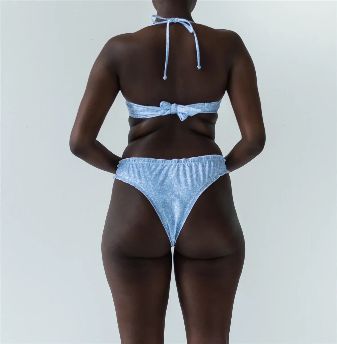 Sea Bikini Bottom Light Blue Print Bikini - Image 5