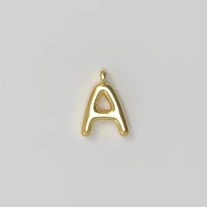 Smykker | Letter Charm Small Plated