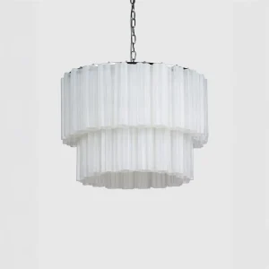 Fontaine Chandelier S White/Chrome Lamper