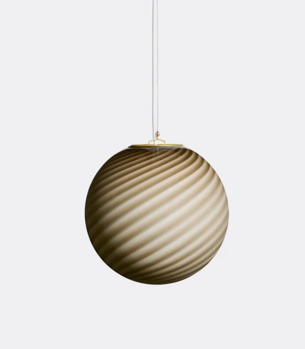 Ø30 Murano Pendel Grå Brun Lamper - Image 2