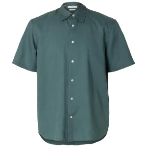 Regclay  Linenblend Shirt Grønn