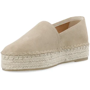 Sunny Espadrilles Flatform Slipper Suede Lysebrun