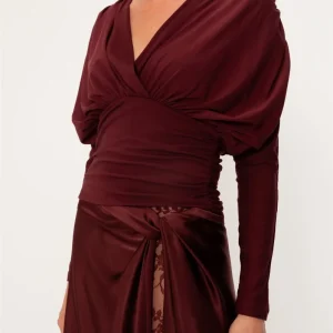 Salvia Top Burgundy Bluser