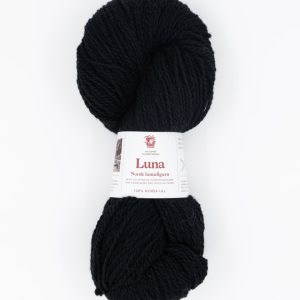 Luna lamullgarn, svart