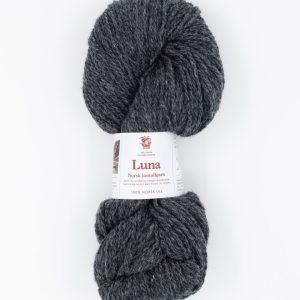 Luna lamullgarn, lys koksgrå