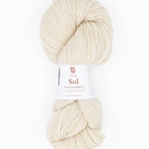 Sol lamullgarn, ecru