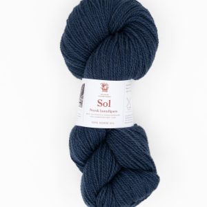 Sol lamullgarn, mørk blågrå
