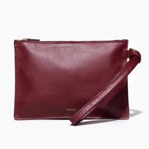 The Charlie Clutch Burgundy Red Vesker