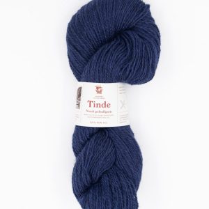 Tinde pelsullgarn, lys marine