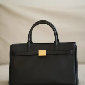 The Norma Bag Black Smooth