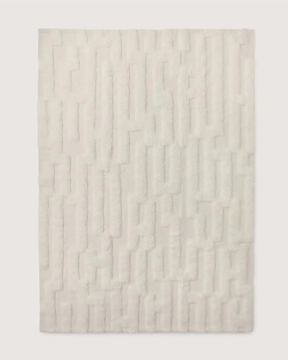 Bielke Wool Rug Off White 240x350 Tepper - Image 4