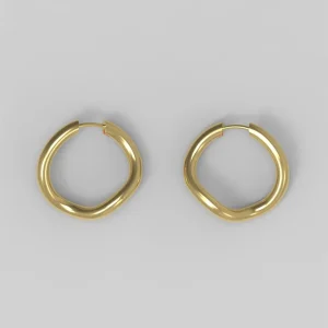 Øredobber | Thorn Hoop Round Pleated