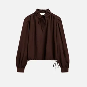 Brooke Blouse Cocoa Brown Bluser