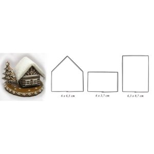 Form til filting – PEPPERKAKEHUS, lite sett