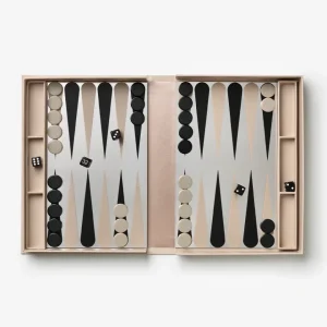 Classic - Art Of Backgammon Mirror, Beige/Clear Dekor