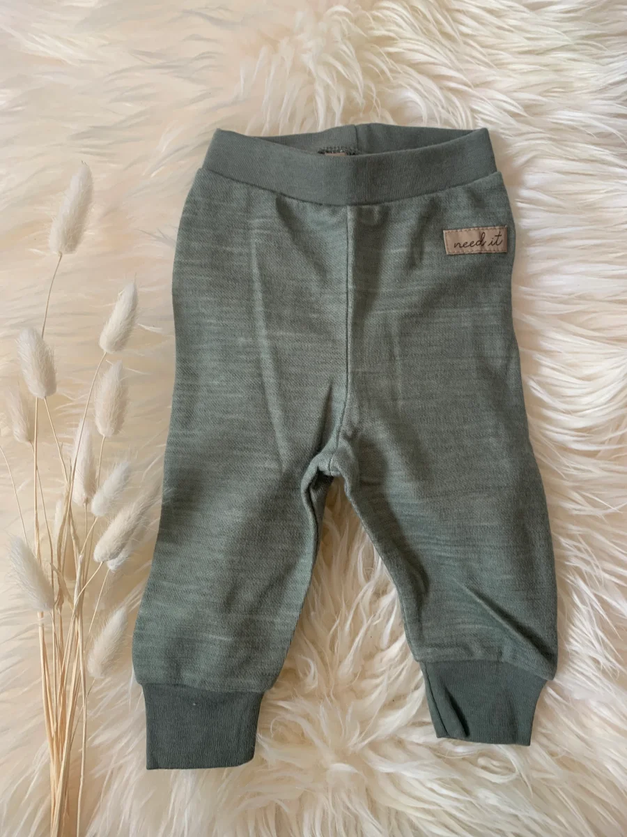 Need It - Leggings i ull/bambus "Digg" Skjønn Grø - Image 2