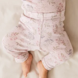 Name it - Leggings "WANG" Baby Violet Ice Blomster