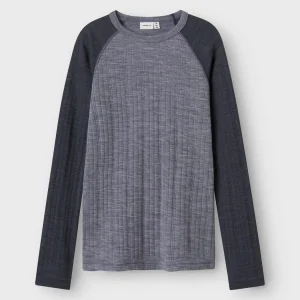 Name it - Ulltrøye "WANG" Kids Folkstone Gray