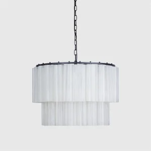 Fontaine Chandelier S White/Black Metal Lamper