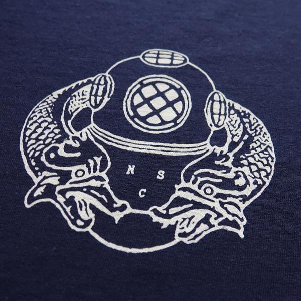 Logo Tee Mid Blue – NORTH SEA CLOTHING - Image 3