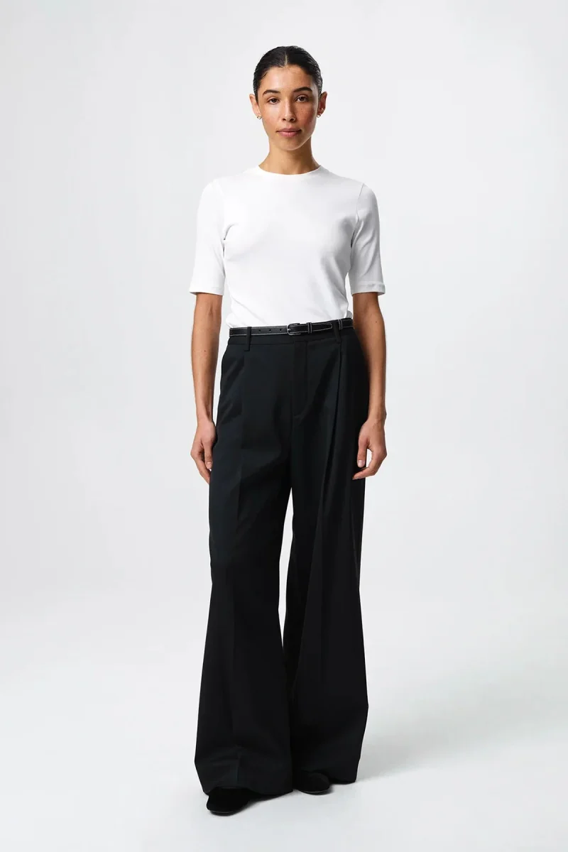 T-skjorter | Marianne Rib Tee - White - Image 2