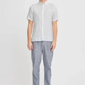 Anton SS Linen Shirt Hvit