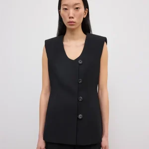 Sleeveless Blazer Black Blazere