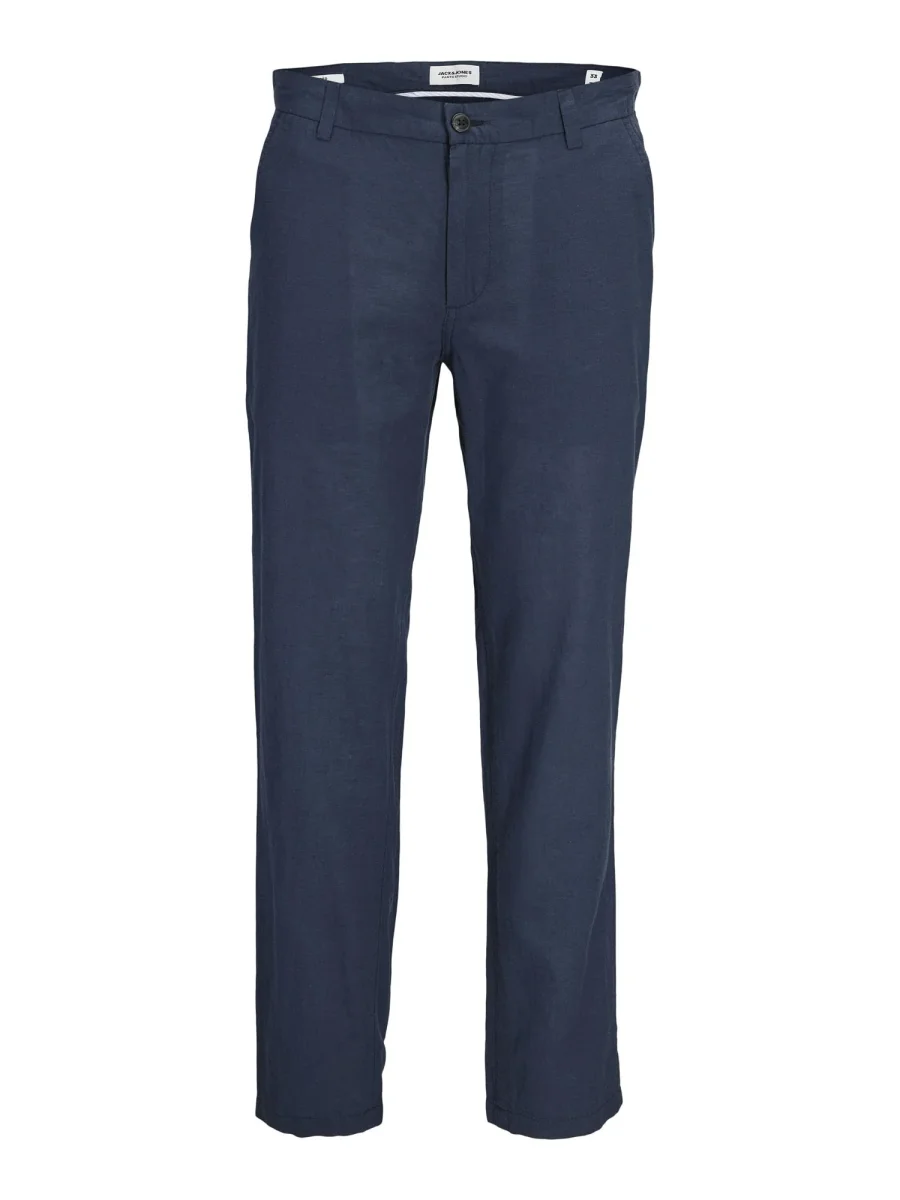 Stace Summer Linen Blend Chino Pant Blå