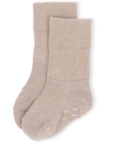 Lillelam - Antiskli ullsokker Beige
