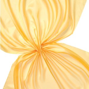 Pongee silke 90 cm – 20 g/m, gul *