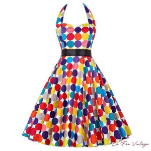 Blomstret aftenkjole | Trapes-stil År 60