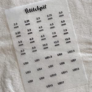 PetiteKnit – Strykemerker til Knitter`s Needle Case